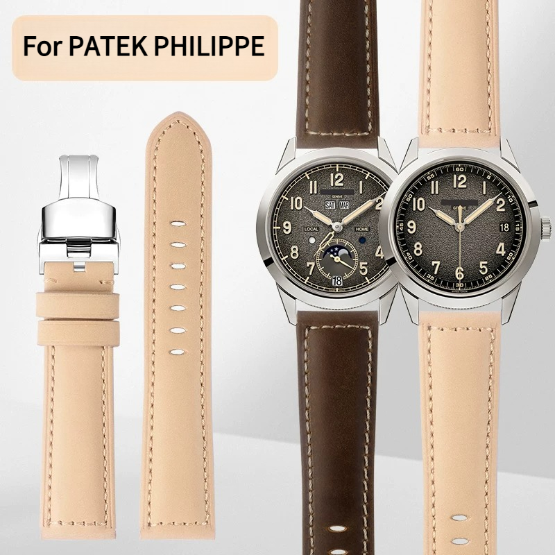 Patek Philippe Watch Calatrava - Cinturino esteso in vera pelle per