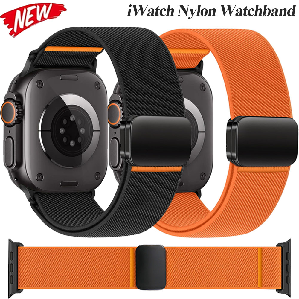 Milanese Loop Magnetic - Cinturino in nylon per Apple Watch