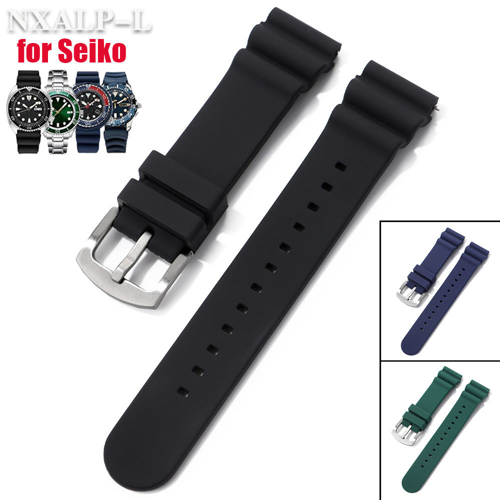 Seiko Watch 5 Sports - 20mm 22mm cinturino in silicone per