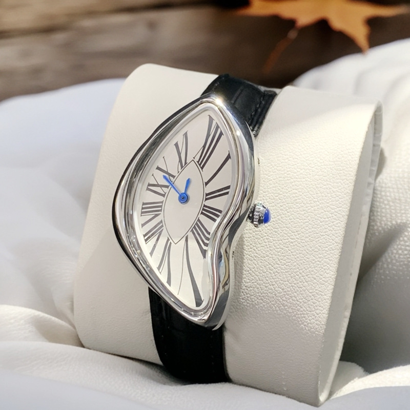 Leather Watch Band Men - Orologi alieni medievali sciolgono e ruotare
