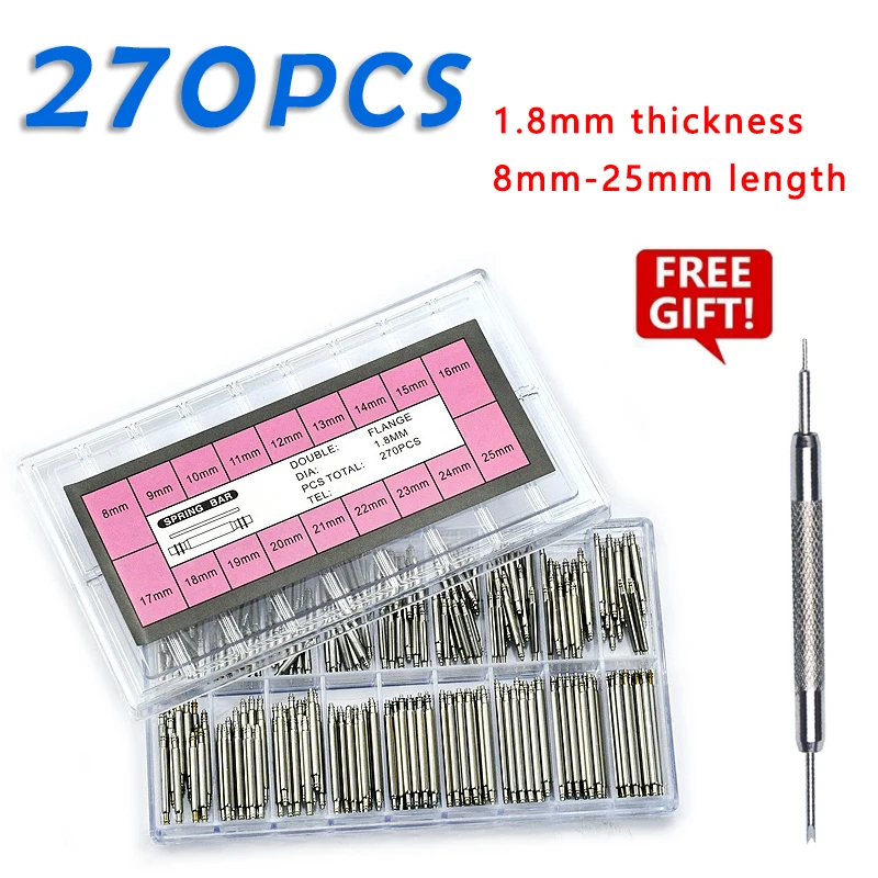 Spring Bar Tool Set - 270 pezzi/set di barre a molla