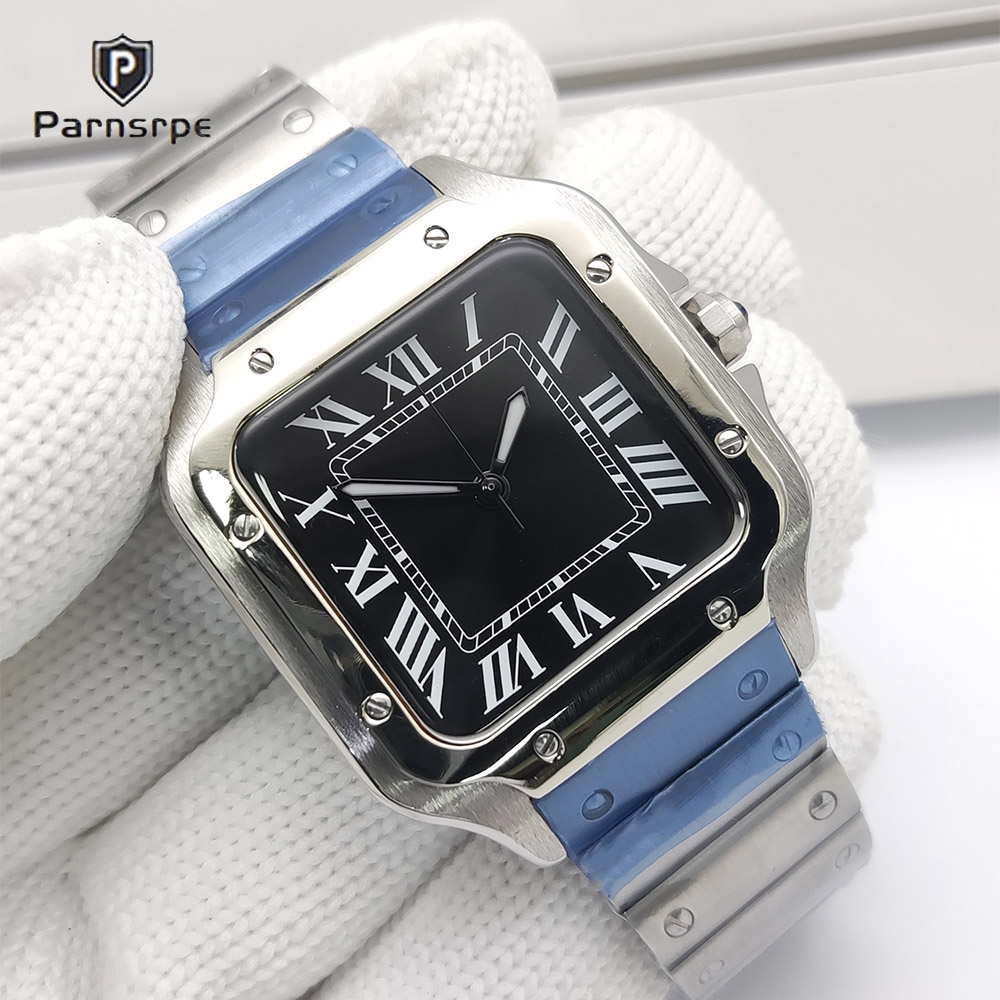 Cartier Watch Tank - Orologi da Uomo con Cassa Quadrata,
