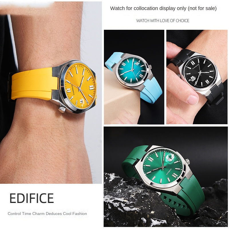 Cinturino in gomma fluorurata  - Citizen Watch Tsuyosa recensione e prezzo