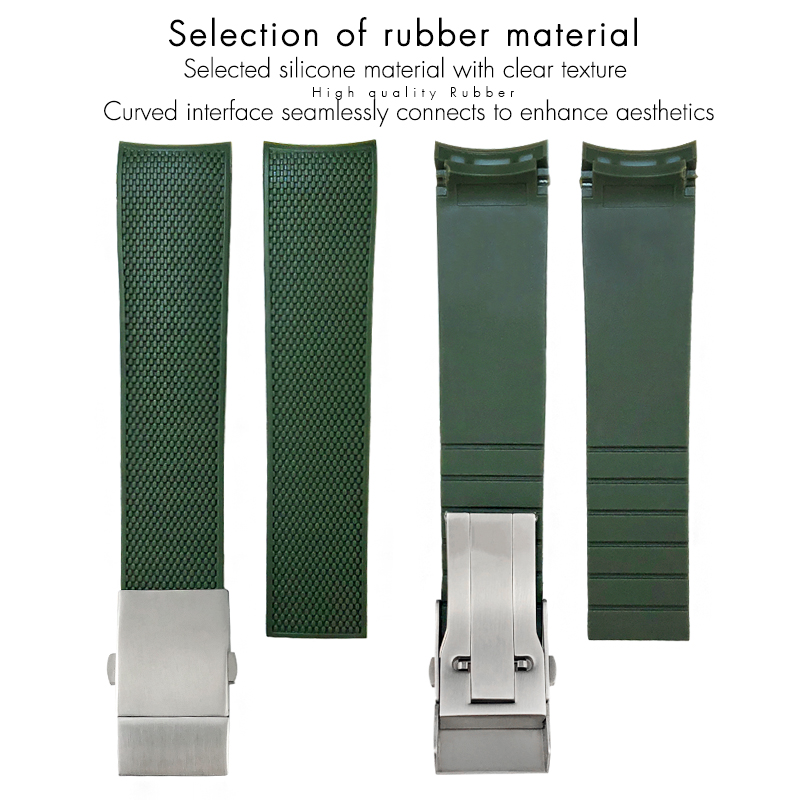 Cinturino in gomma 21mm 19mm 2 - Rubber Strap Diver recensione e prezzo