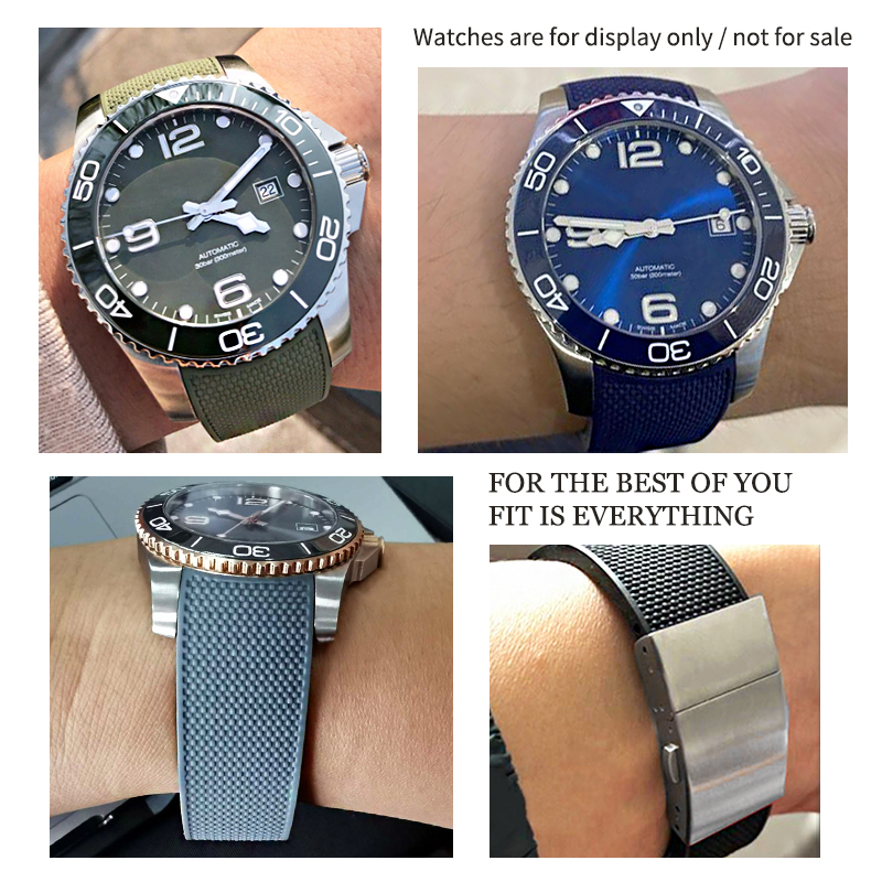 Cinturino in gomma 21mm 19mm 2 - Rubber Strap Diver recensione e prezzo
