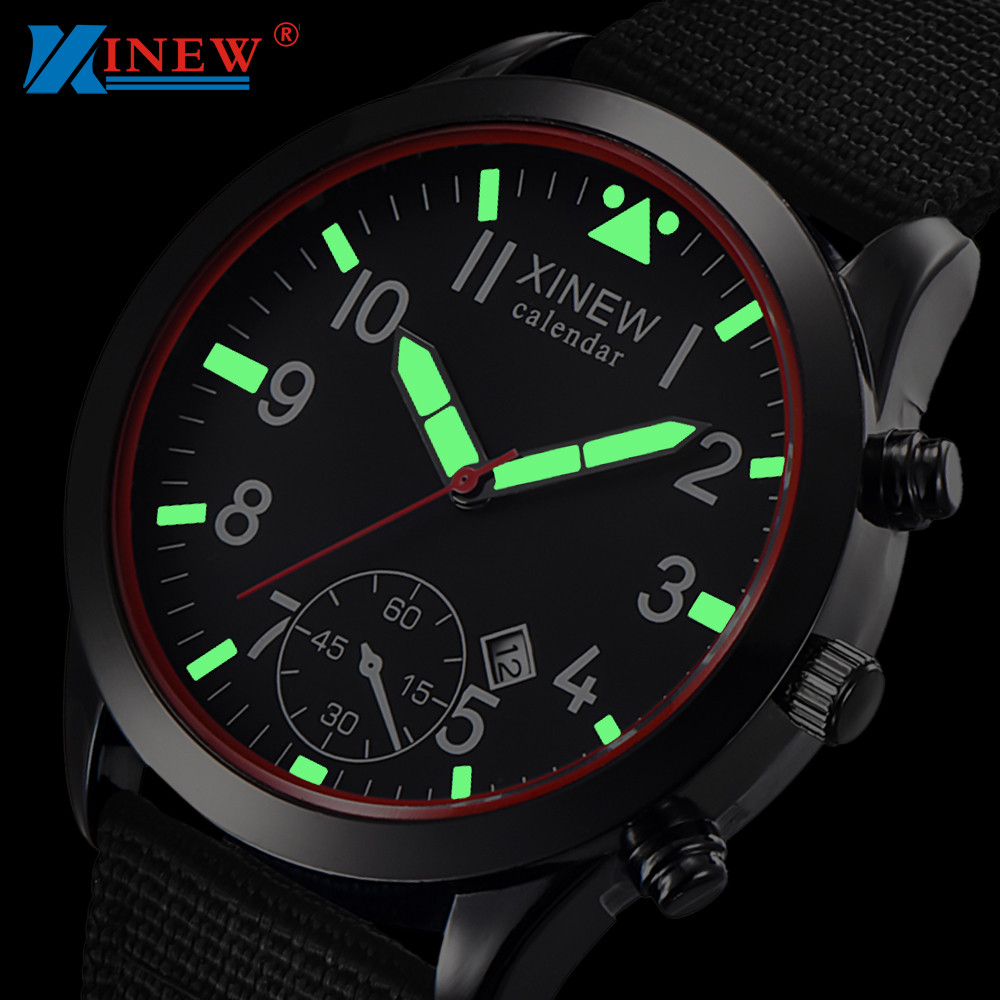 2020 XINEW orologi moda uomo b - Canvas Strap Watch recensione e prezzo