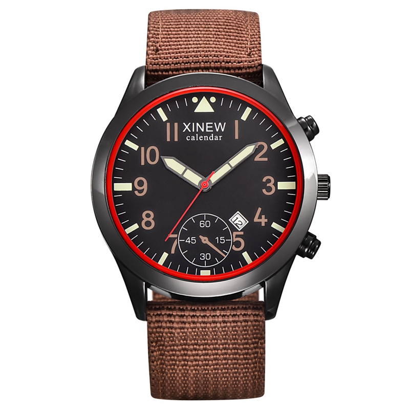 2020 XINEW orologi moda uomo b - Canvas Strap Watch recensione e prezzo