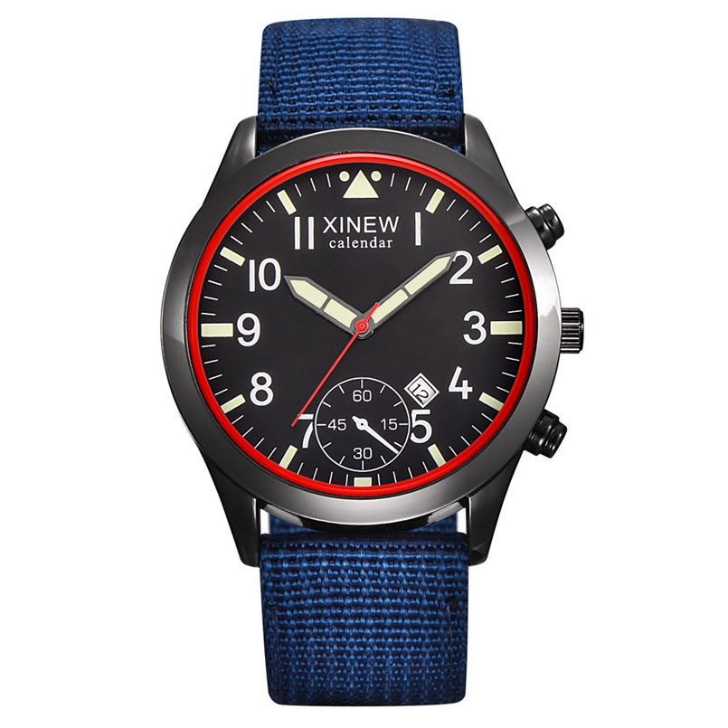 2020 XINEW orologi moda uomo b - Canvas Strap Watch recensione e prezzo