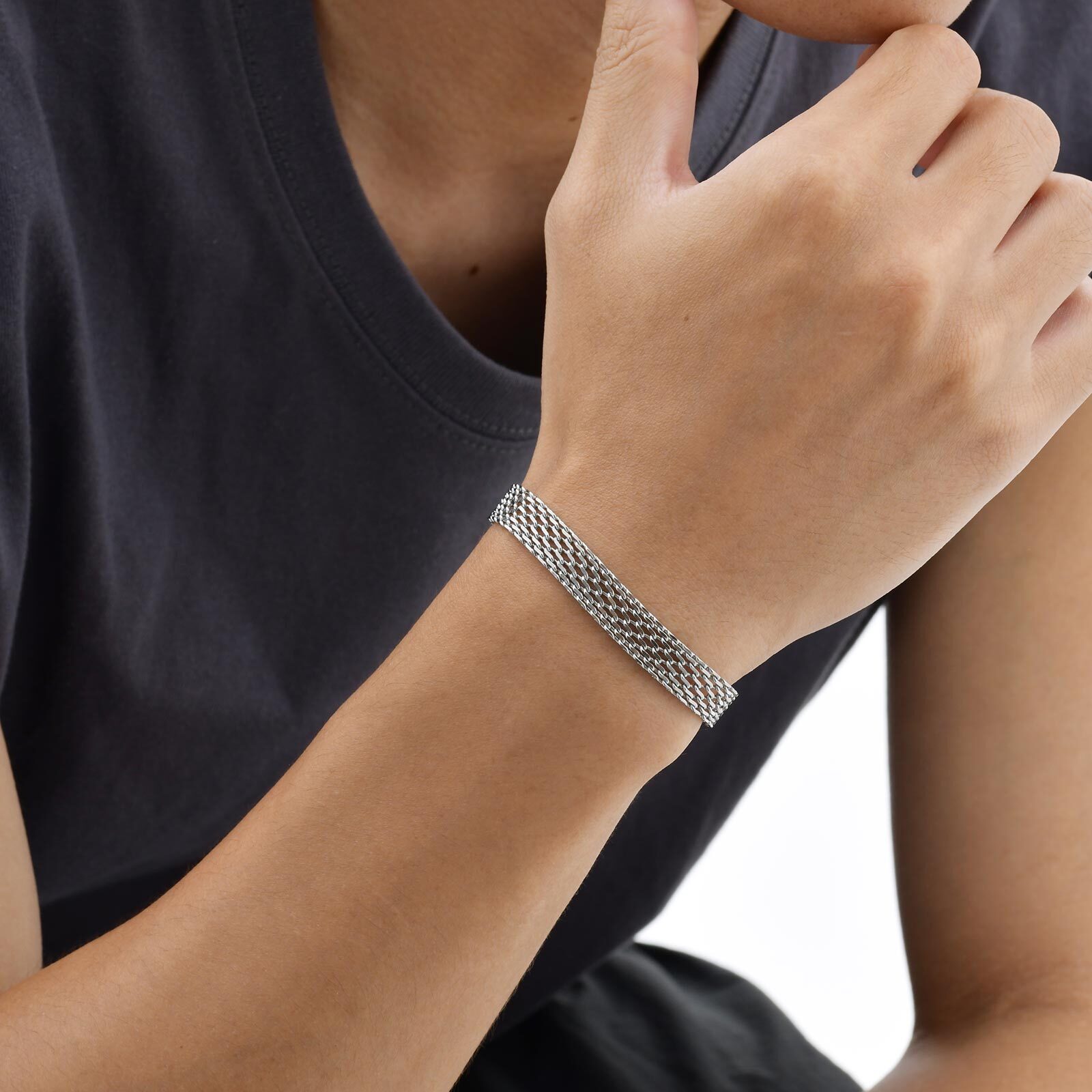 Bracciale a catena con cinturi - Mesh Strap Metal recensione e prezzo