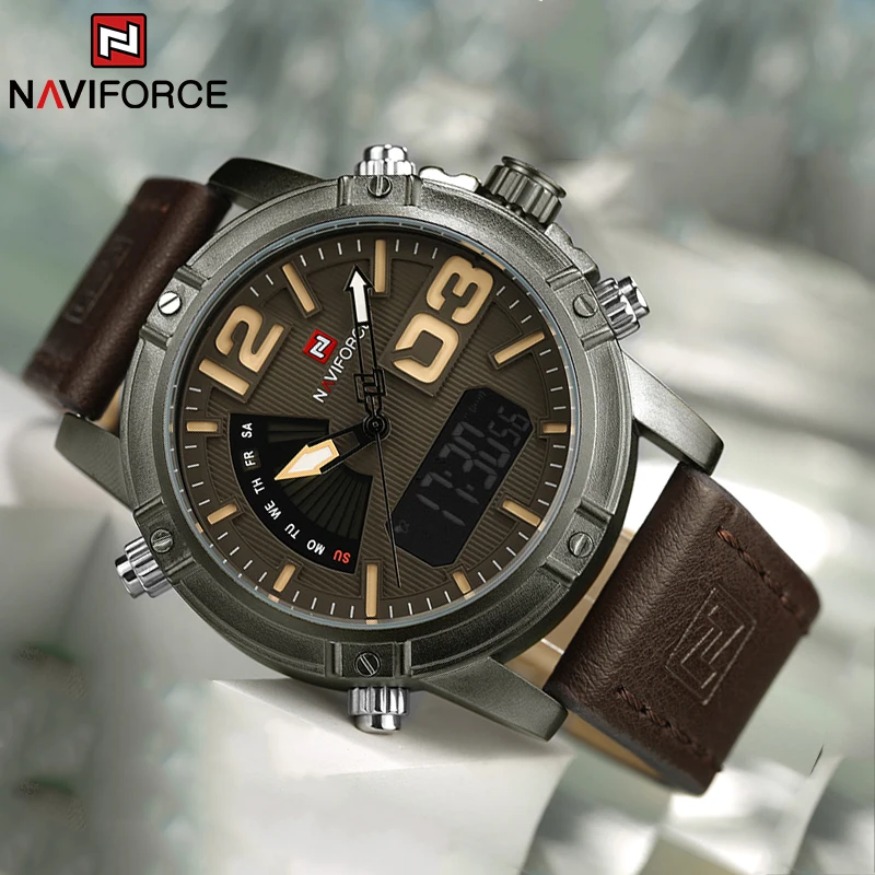 NAVIFORCE Orologio da uomo del - Leather Watch Band Men recensione e prezzo