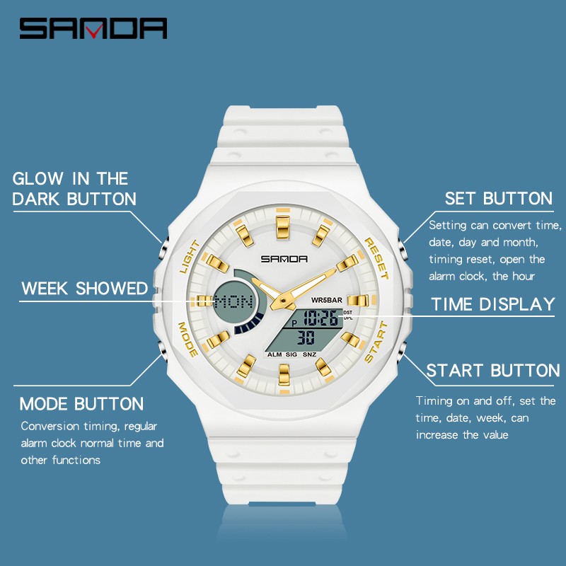 SANDA Top Luxury orologi al qu - Seiko Watch 5 Sports recensione e prezzo