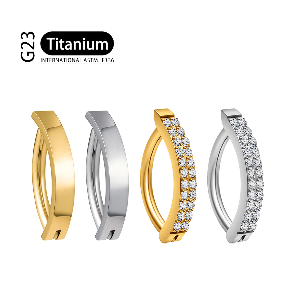 G23 Titanio Piercing 14G Doppi - Curved Spring Bar recensione e prezzo