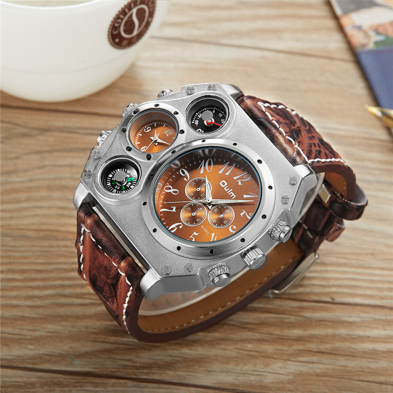 Nuovo modello OULM Orologio da - Leather Watch Band Men recensione e prezzo