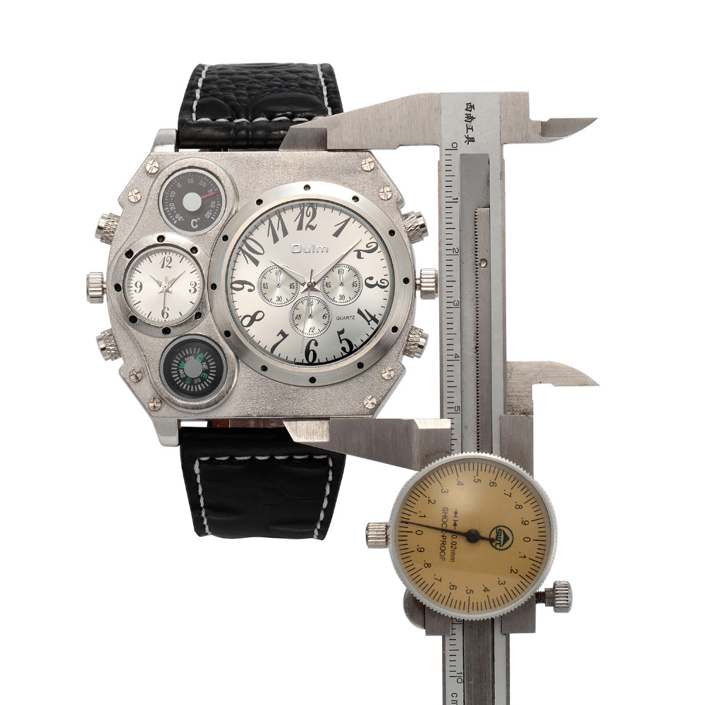 Nuovo modello OULM Orologio da - Leather Watch Band Men recensione e prezzo
