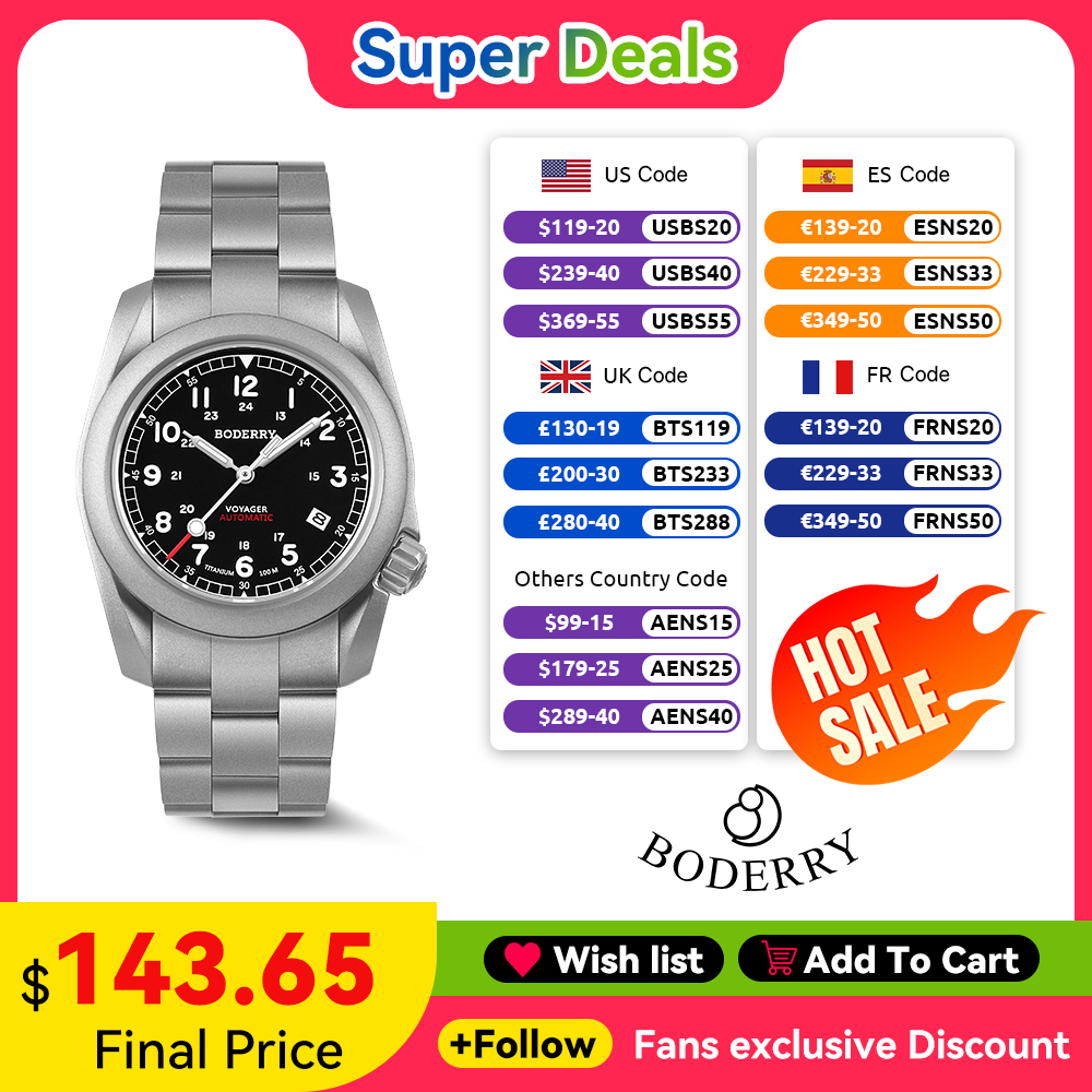 Boderry Voyager Field Watch Or - Seiko Watch 5 Sports recensione e prezzo