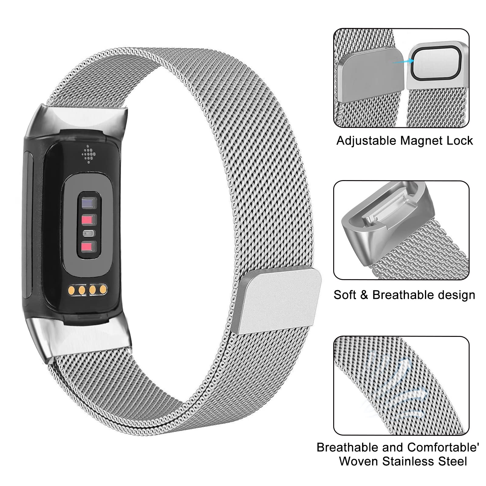 Anello milanese Per fitbit cha - Milanese Loop Magnetic recensione e prezzo