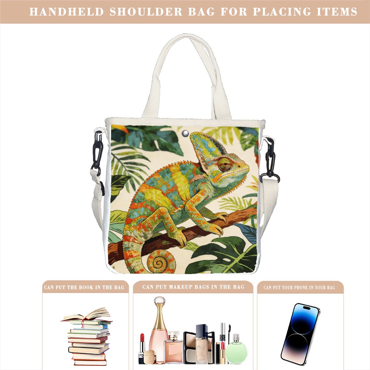 Borsa tote vintage con motivo  - Tropic Strap Vintage recensione e prezzo